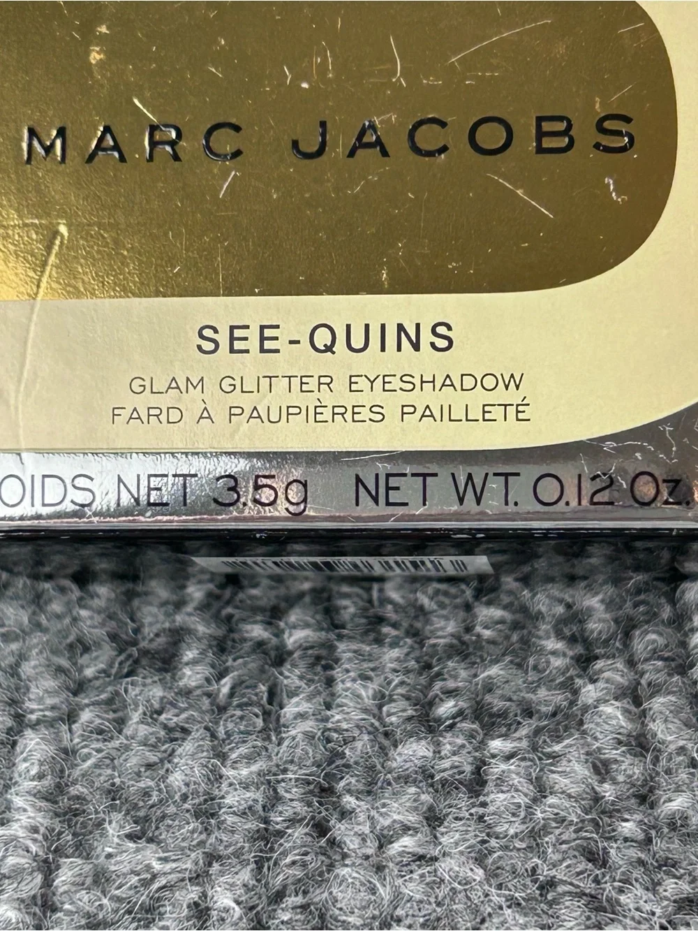 Marc Jacobs See-Quins Glam Glitter Eyeshadow #90 TOPAZ FLASH NIB 3.5g Rare